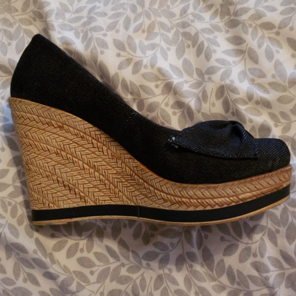 Denim wedges - Picture 3 of 3